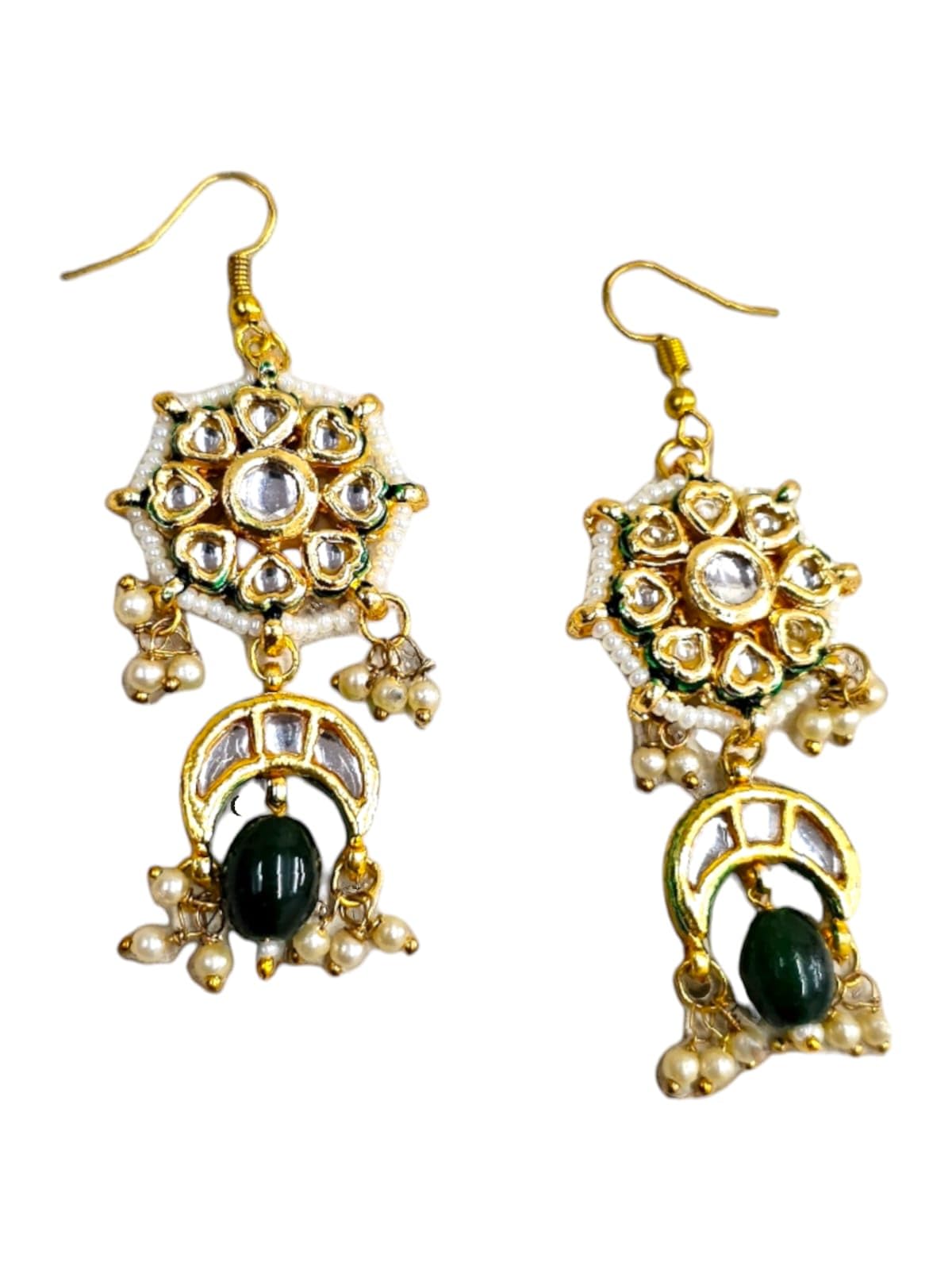 Manranga Fashion Gold Plated Kundan Studded Dangler Earrings for Women & Girls manranga | diwali party | bhaiduj | office wear | casual | sangeet | sagan ceremony | function | cocktail party | traditional | ethnic jhumki | silver pearl | dandiya | ga (B0D1KPYY81) Amazon Price History, Amazon Price Tracker