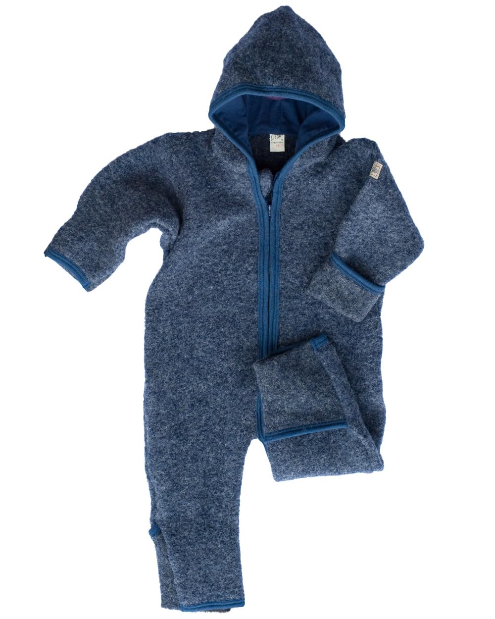 Lilano, Coperta spessa per bambini, 100% lana (kbT), 90 x 85 cm (naturale)