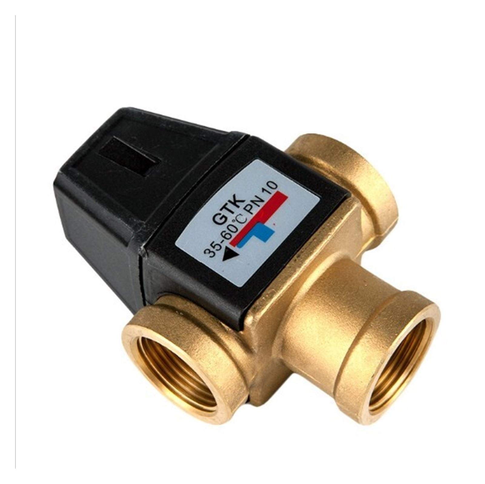 1" Male Thread 3 Way válvula termostática de mezcla DN25 DN20 calentador agua solar vías Mezclador,Utilidad Universal(DN20 B)
