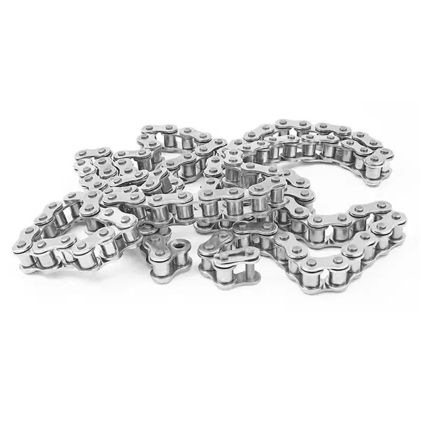Rollenkette Aus Kohlenstoffstahl Industrielle 304-Edelstahl-Rollenkette mit kurzer Teilung 08B 1,5 Meter Getriebeantriebskettenradkette for Maschinenausrüstung