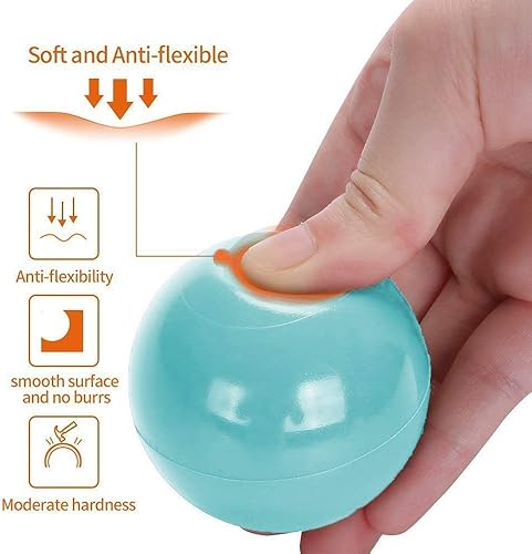 Miniatura 3 de Wonder Space Pelotas suaves de plástico a prueba de aplastamiento sin productos químicos, sin BPA, sin olor, seguras para niños pequeños, piscina