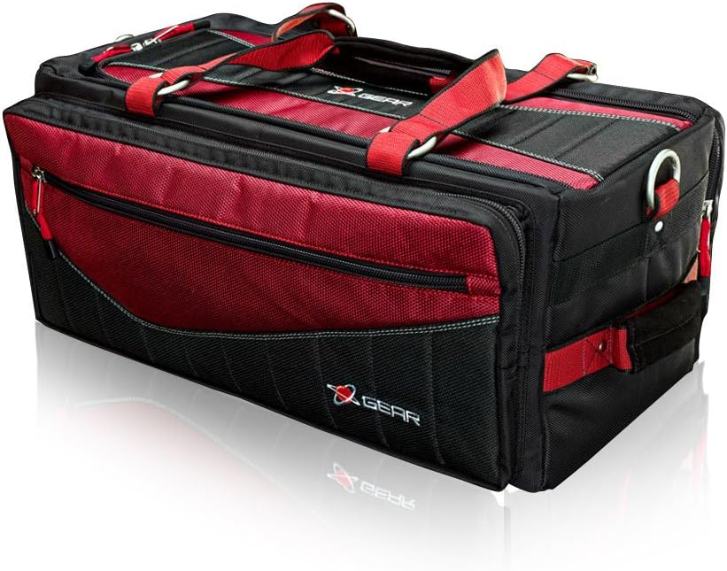Digital Juice Topload Camera Bag for Photography; Photo Video Studio on Location Shoots, Carrying Bag for DSLR,Camera, LED Light, Lighting and Camera Accessories