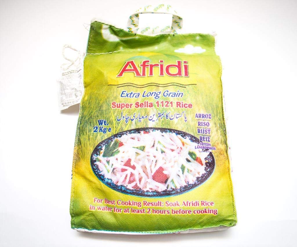 AfridiSella Rice Extra Long Grain Premium Quality Biryani Rice 2KG