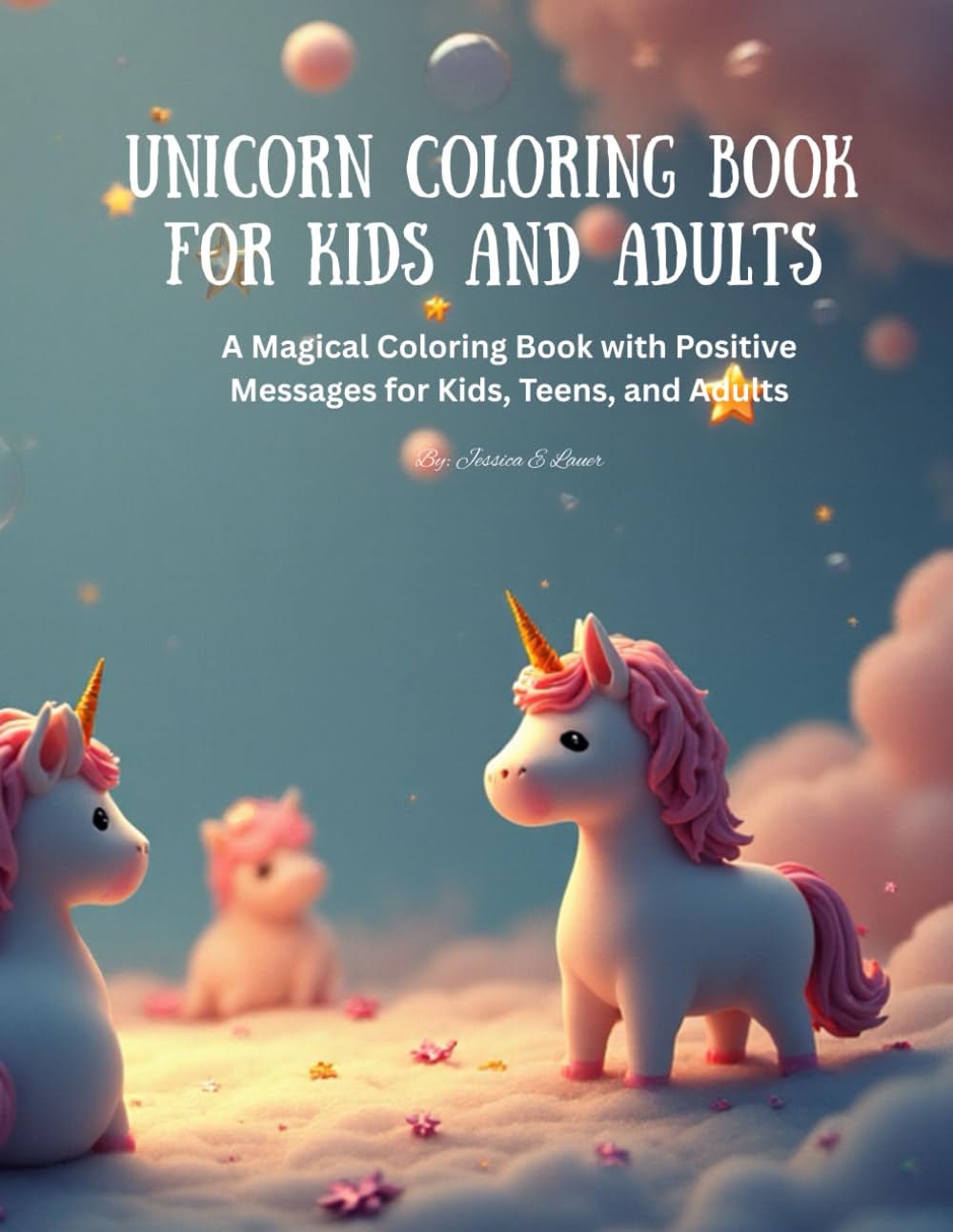 Magical Unicorn Friends: A Magical Coloring Book with Positive Messages for Kids, Teens, and Adults