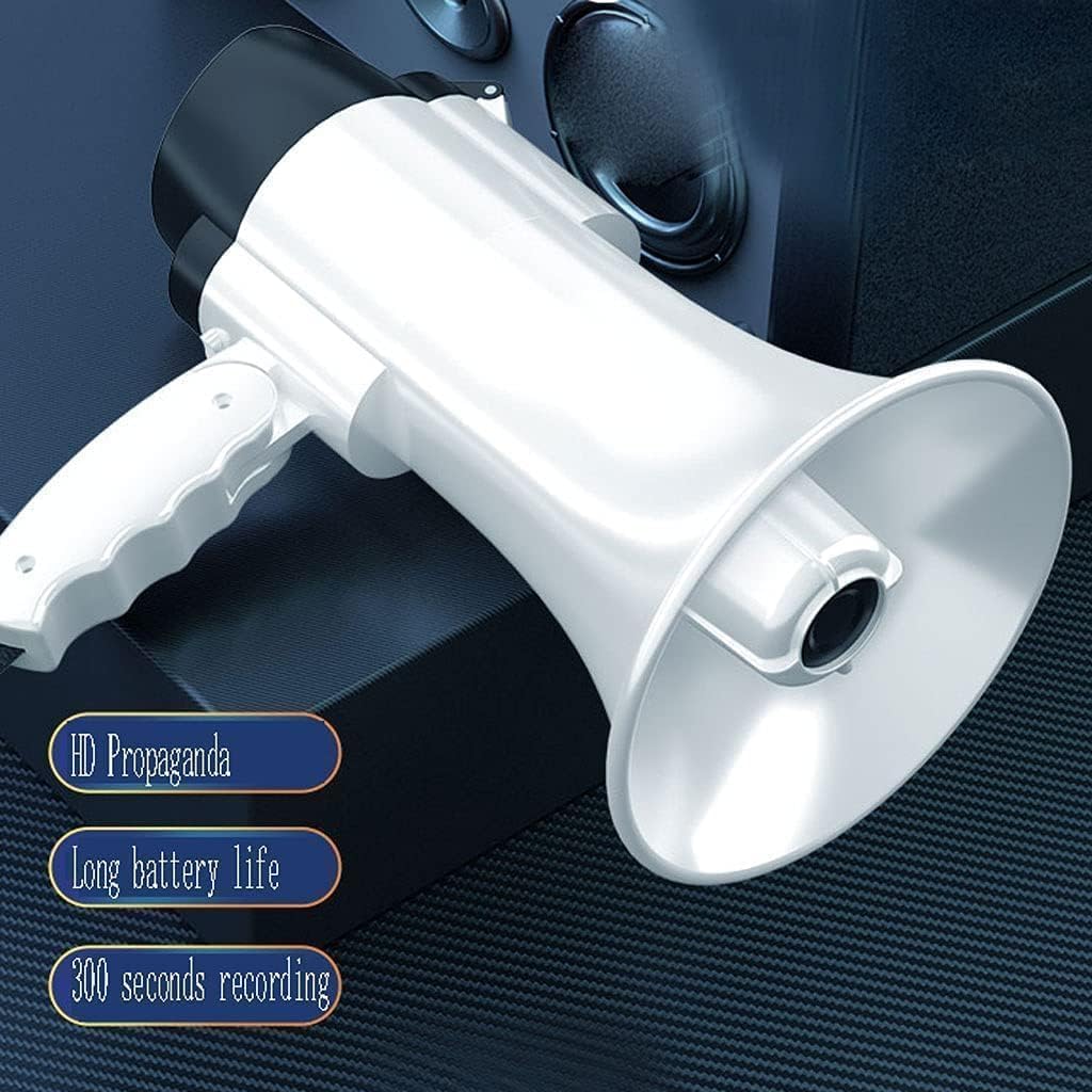 Cheerleading Megaphone Speaker Hand Megaphones Adjustable Vol Control Portable Foldable Bullhorn Speaker Recording Safety Drills Bullhorn