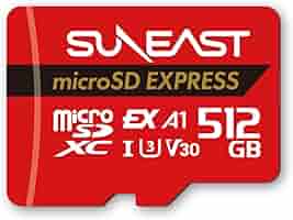 Amazon | SUNEAST microSD Express 512GB 最大読込転送速度890MB