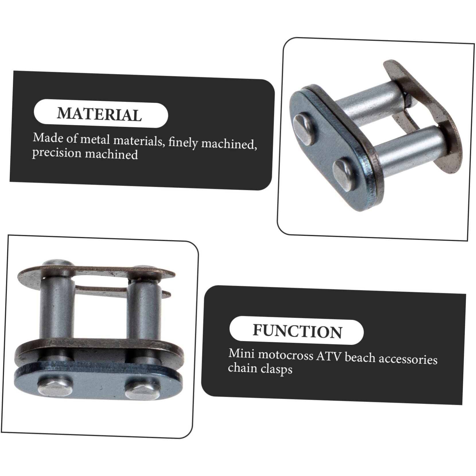 Mobestech 100stücke Kettenverbinder Für Motorräder Langlebige Roller Chain Links Einfach Zu Verwenden Geeignet Für Atv Präzise Verarbeitung Robust Und Sicher