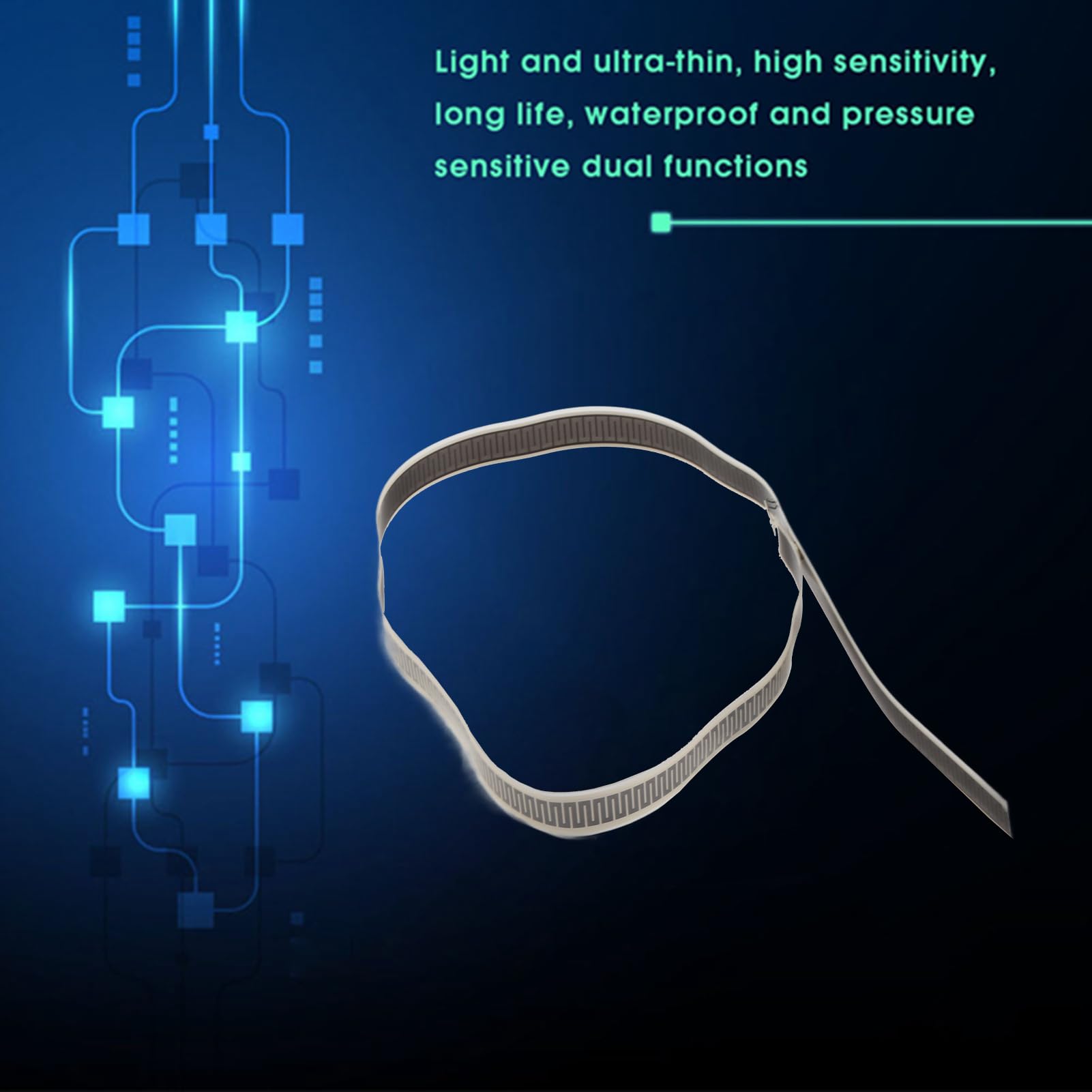 SF15-600 Pressure Sensor Ultra Thin and Flexible, 10kg Type Force Sensor for Smart Home, with Fast Response, Highly Sensitive Detection