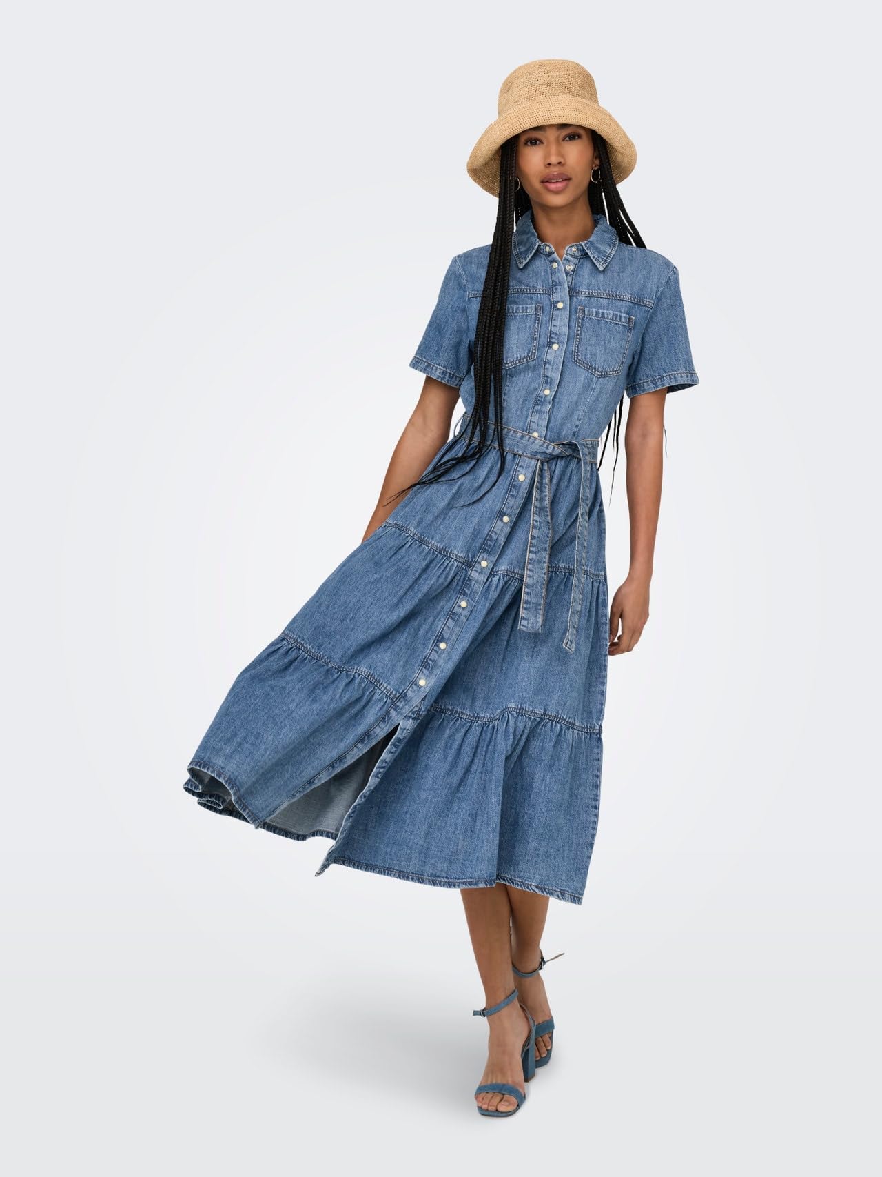 ONLY Female Jeanskleid ONLALIYAH Langes Kleid | Denim Dress