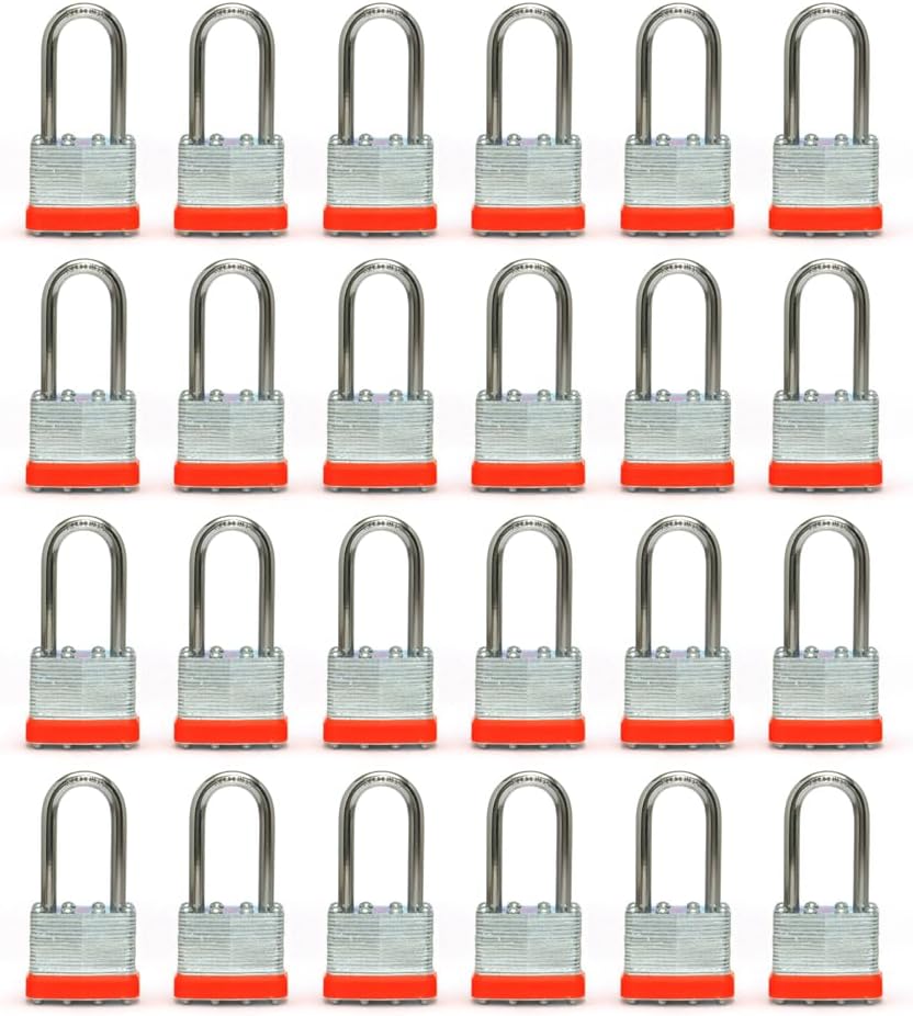 SEPOX® 20Pcs Set KeyedAlike LaminatedPadlocks with SameKey Hardened