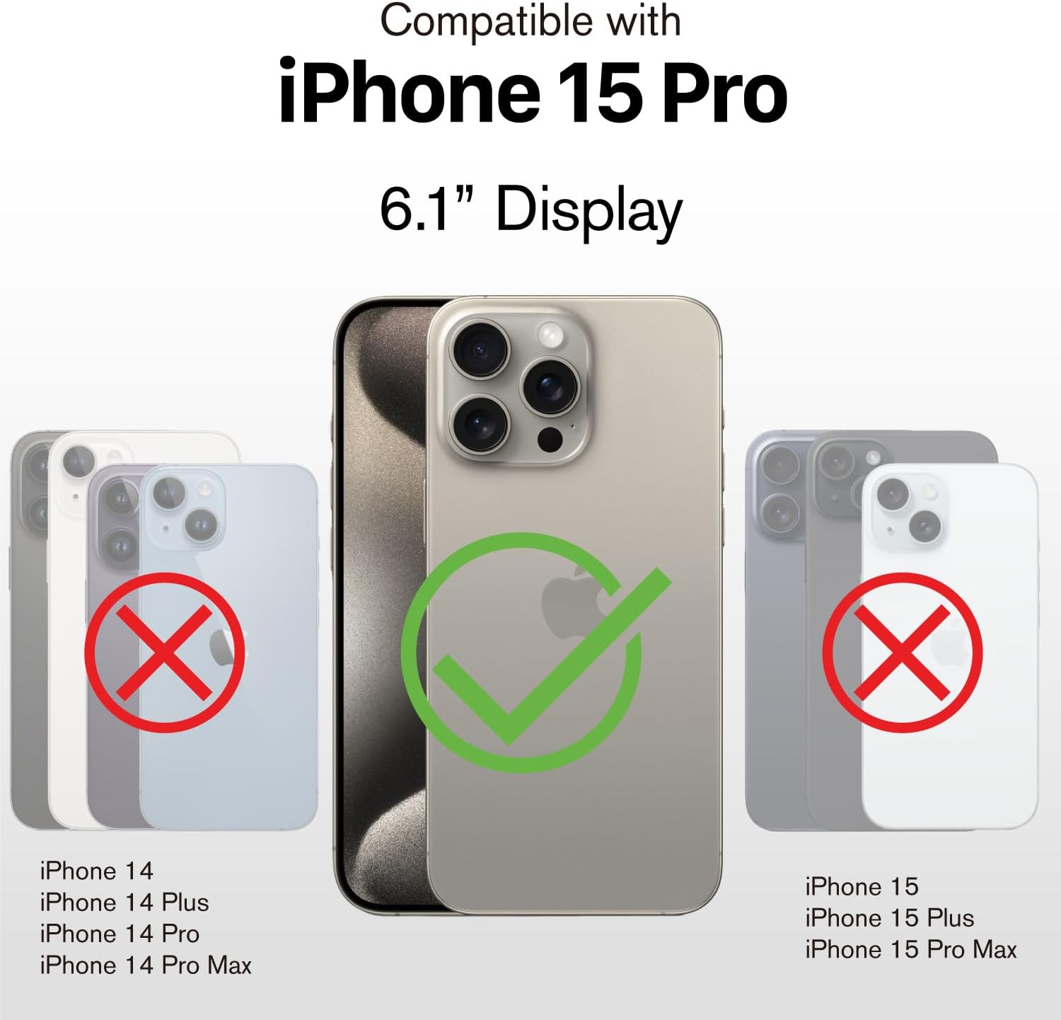 VENA vCommute for iPhone 15 Pro Wallet Case, [Military Grade Drop Protection] Flip Leather Cover Slot Card Holder with Kickstand - Black Slate - Image 2