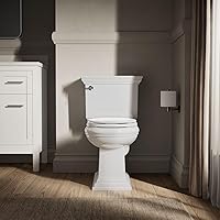 Vista 7 de KOHLER Stonewood Quiet-Close, Asiento de inodoro redondo de cierre suave, madera duradera, fácil instalación, ajuste universal, elementos esenciales