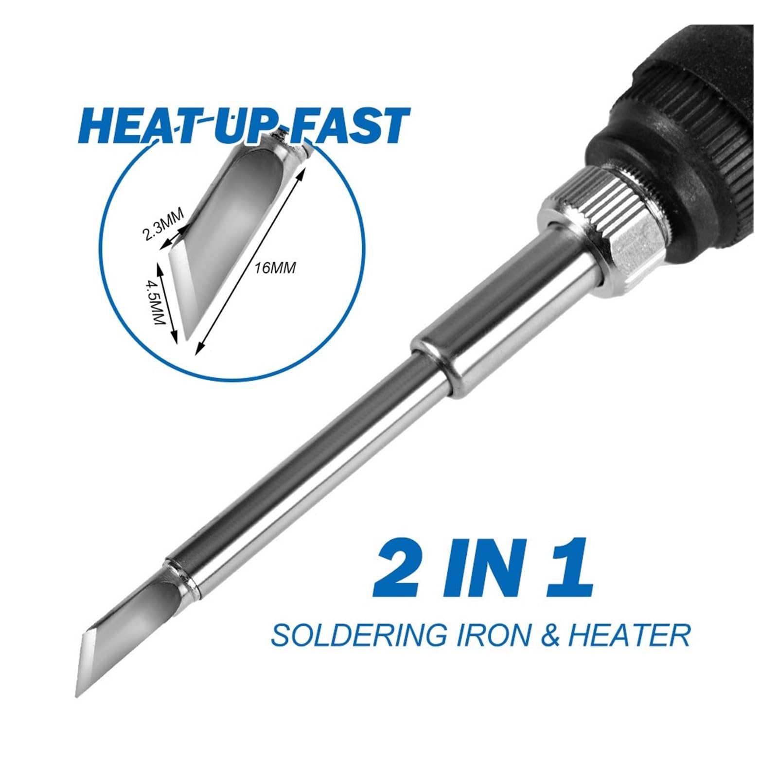 Kit De Soldador Eléctrico Digital 480 ℃ For Batería 18V, Temperatura Ajustable, Punta Lápiz Sin Plomo, Herramienta Calentamiento Rápido Calentamiento Preciso(1 Battery)