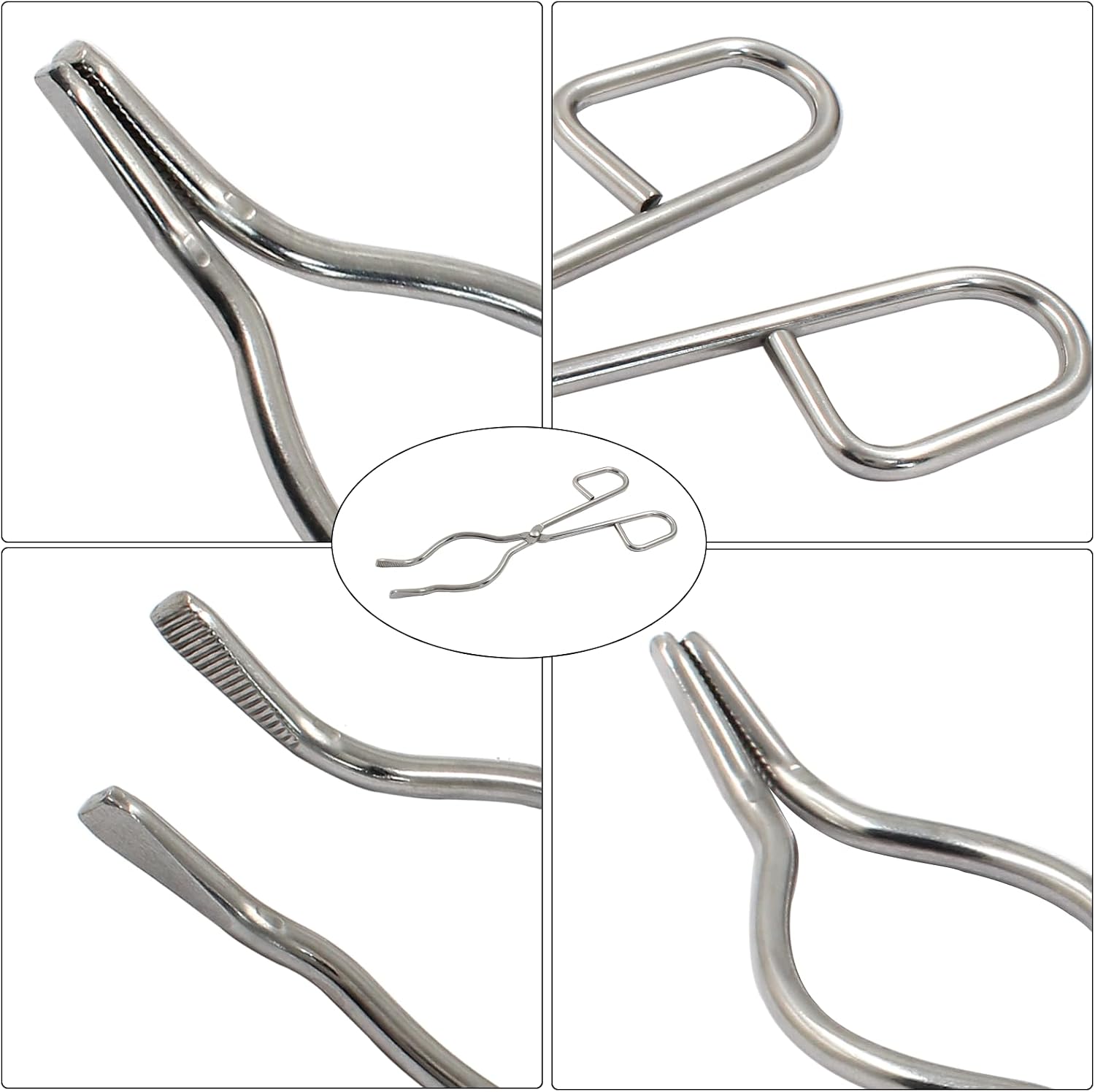 8 Inch Crucible Tongs Stainless Steel
