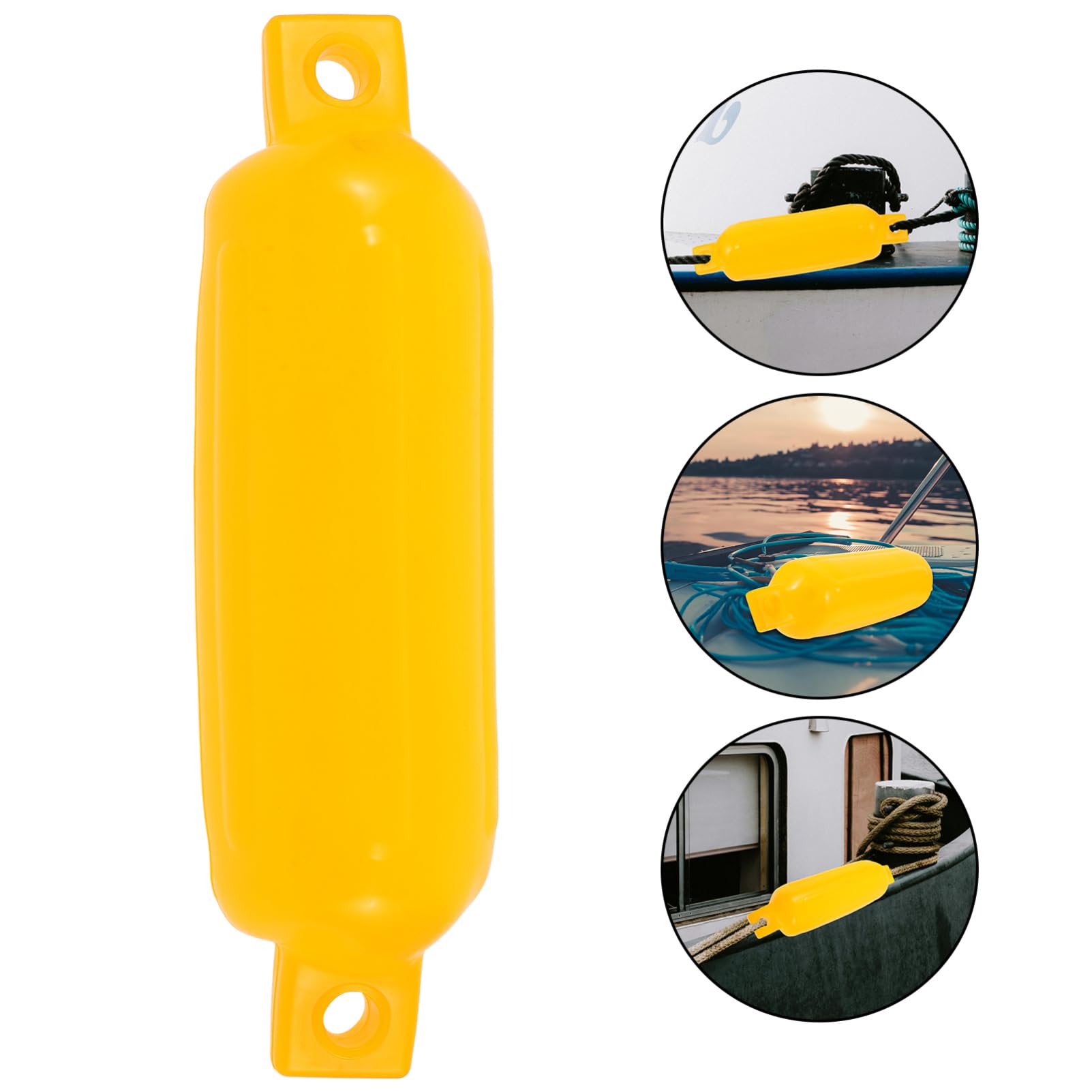Toyvian Parabordo Gonfiabile per Yacht in PVC, Protezione Attracco Giallo