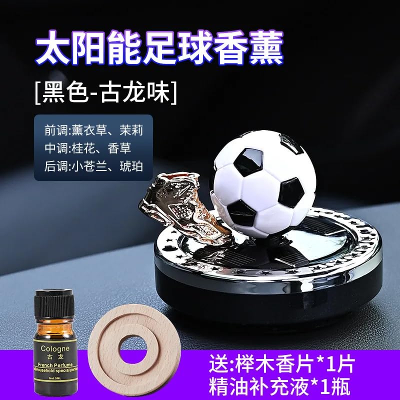 Image of YOURKARTS.COM Solar Powered Football Trophy Display Stand (M, Small Shoe) - Golden Shoe with Rotating Base for Sports Enthusiast Car Interiors car accessories