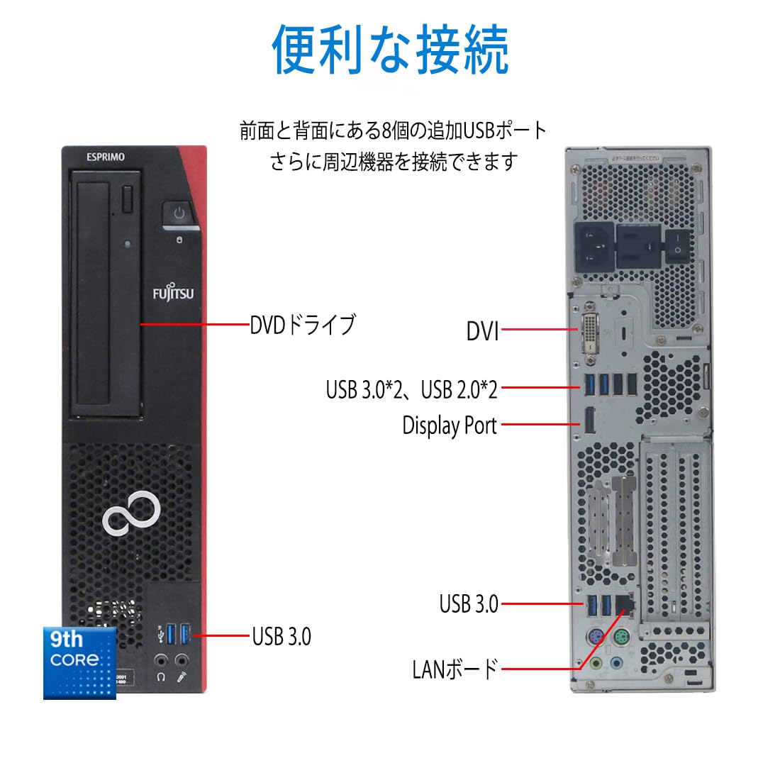 Amazon.co.jp: 【整備済み品】 デスクトップパソコン 富士通 ESPRIMO