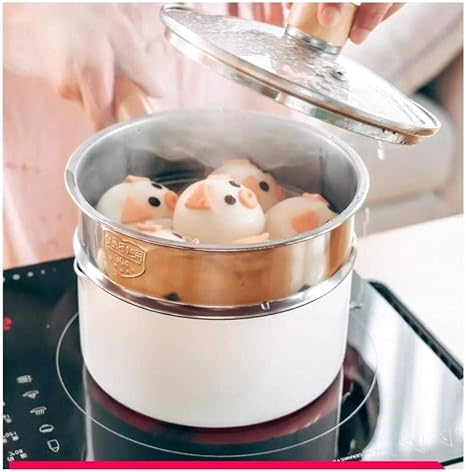 Amazon Co Jp バターミルクパン テフロン加工のフライパン インスタントラーメン石の麦飯カップ 赤ちゃんのためのパン ホットミルク パン 白い ホーム キッチン