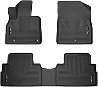 Husky Liners Weatherbeater Floor Liners for 2020-2025 Kia Telluride Front & 2nd Row - Black Custom Fit 95691