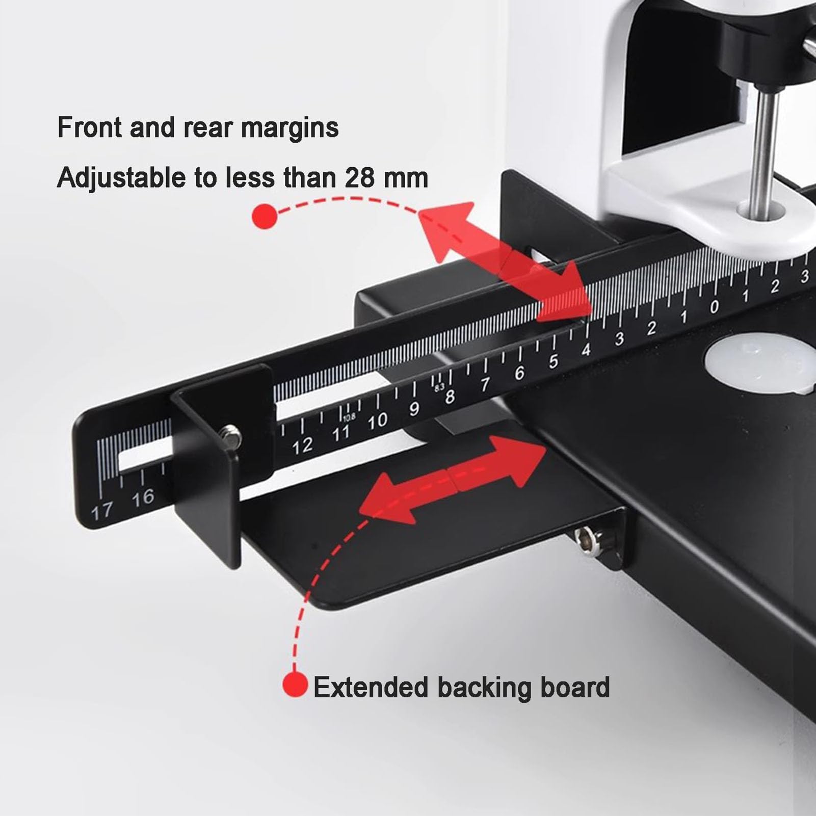 Robuster Einloch-locher, Papierlochmaschine Mit Einer Kapazität Von 300 Blatt, Inklusive 4 Bohrer (4/5/6/7 Mm), Lineal Und Papierauffangbehälter, Für Büro, Zuhause Und Druckereien