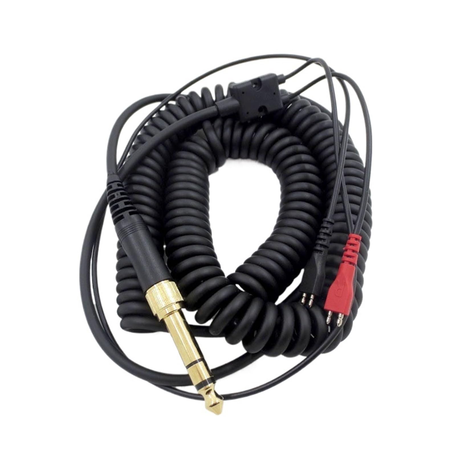 Genérico Cable for auriculares HD25 HD560 HD540 HD480 HD430 414 HD250, adaptador de repuesto, auriculares con resorte en espiral