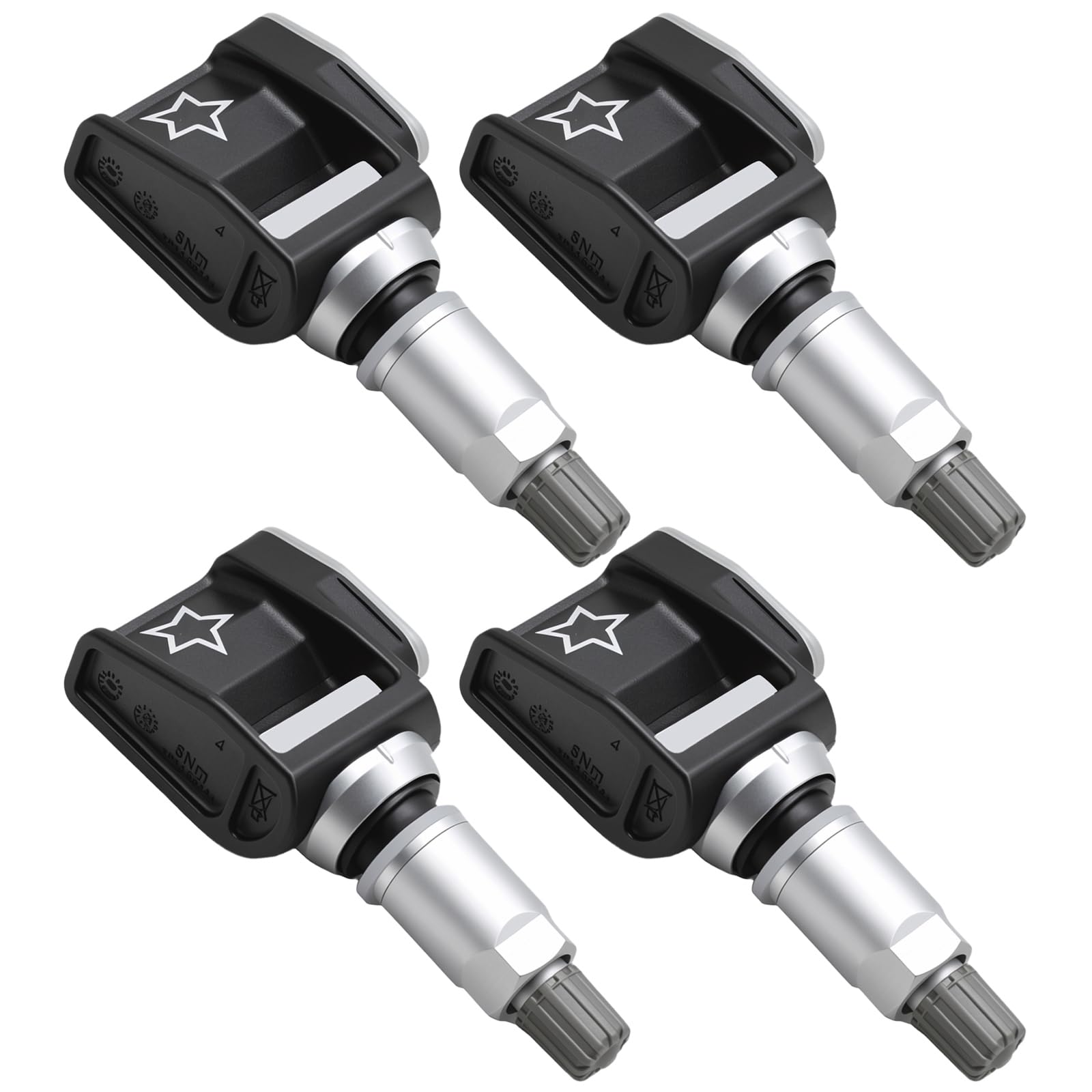 36106887147 Lot de 4 capteurs TPMS de rechange pour BMW X3 iX3 Série 5 G08 G38 2017-2025, remplacement pour Mercedes Classe E W213 2016-2025, remplace 36106887140