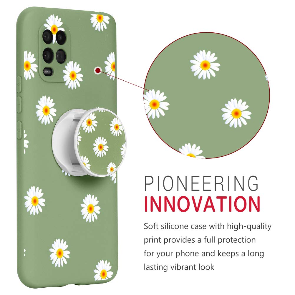 Yoedge per Xiaomi Redmi 9T / Redmi 9 Power 6,53 Cover, Erba Verde Silicone TPU Custodia
