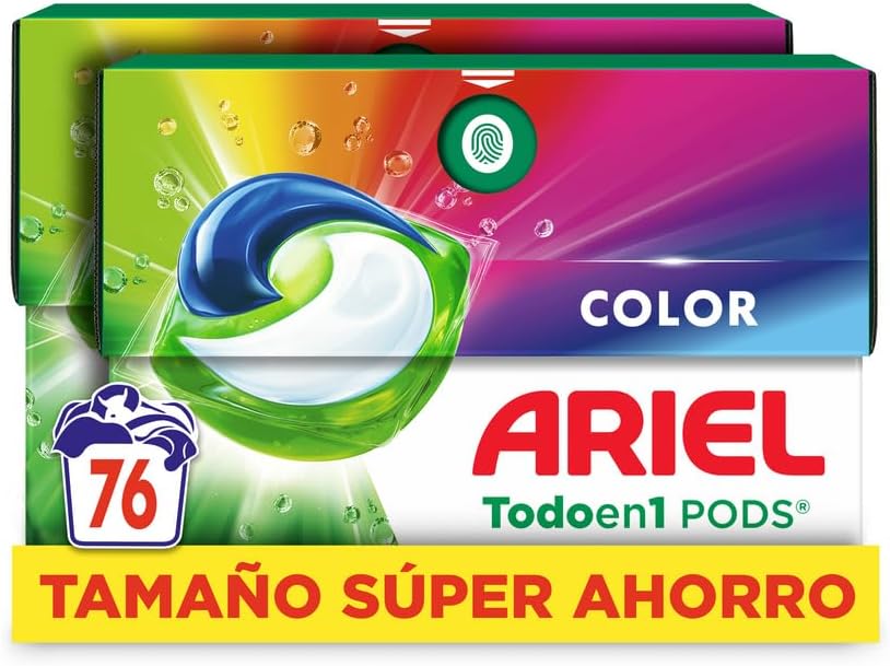 76 cápsulas de detergente Ariel PODS Todo en 1 por 19,94€ (en compra recurrente)