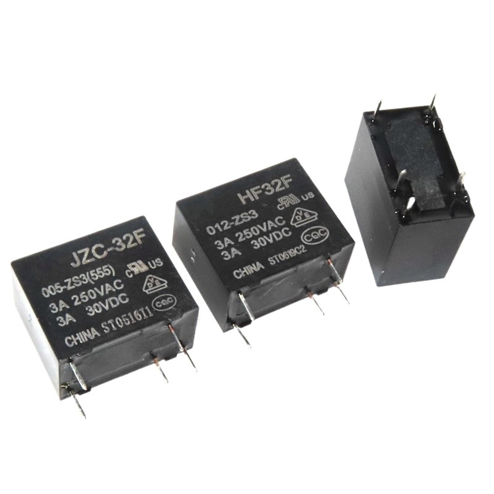 Przekaźnik mocy JZC-32F-005-ZS3 JZC-32F-012-ZS3 JZC-32F-024-ZS3 przekaźnik mocy 10A 250 V AC 5-pinowy (JZC-32F-005-ZS3)
