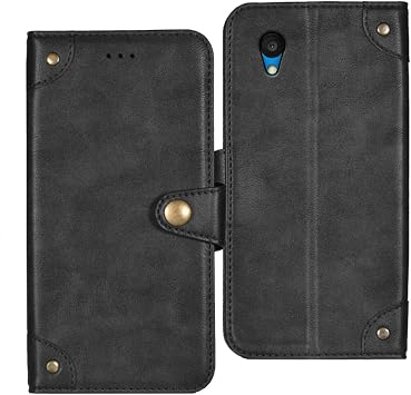 Black Cover Synthetic Leather Cubot KingKong Mini 3 4.5 inch Protective TPU Silicone Cover Silicone Case Leather Card Storage Buckle Wallet Case Folio