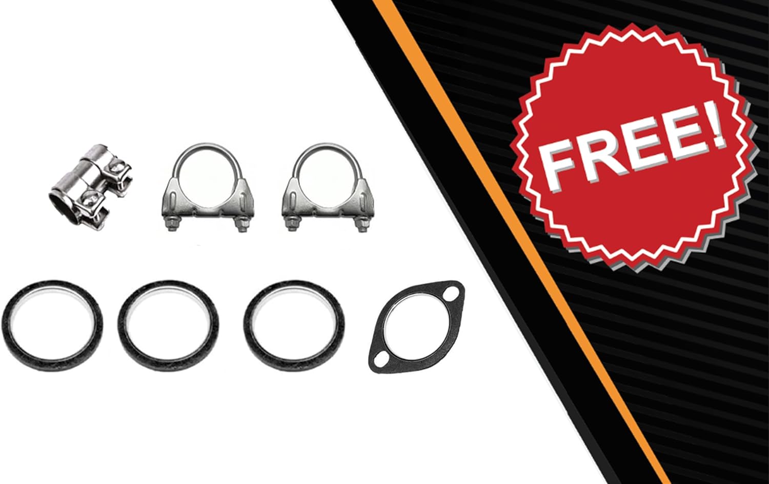 Exhaust Y Pipe Muffler and Resonator Pipe Compatible for 2004-2007 Toyota Highlander 3.3L | Stainless Steel | Northeastern Exhaust | Free Clamps, Gaskets and Sleeve | Automotive Replacement Part