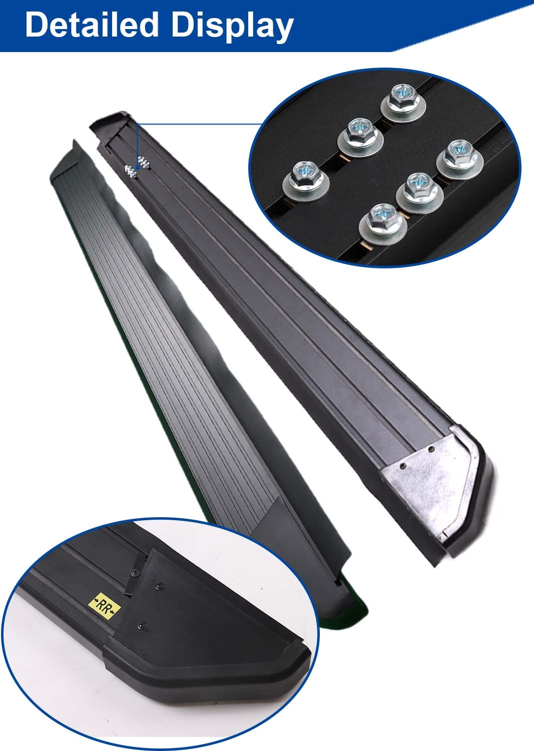 Heavy Duty 600 LBS Side Steps fit for 2023 2024 2025 Honda Pilot | 4.13'' Width | No Drilling Required | Running Boards Nerf Bar Accessories