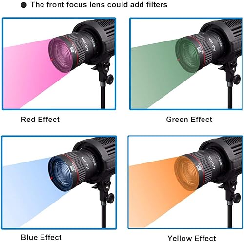 Miniatura 7 de EXMAX NG-10X Fresnel Adaptador de enfoque de lente Fresnel Spot S-Mount Adaptador Accesorio 10-40° 5X Lente de enfoque más brillante Ajustar para