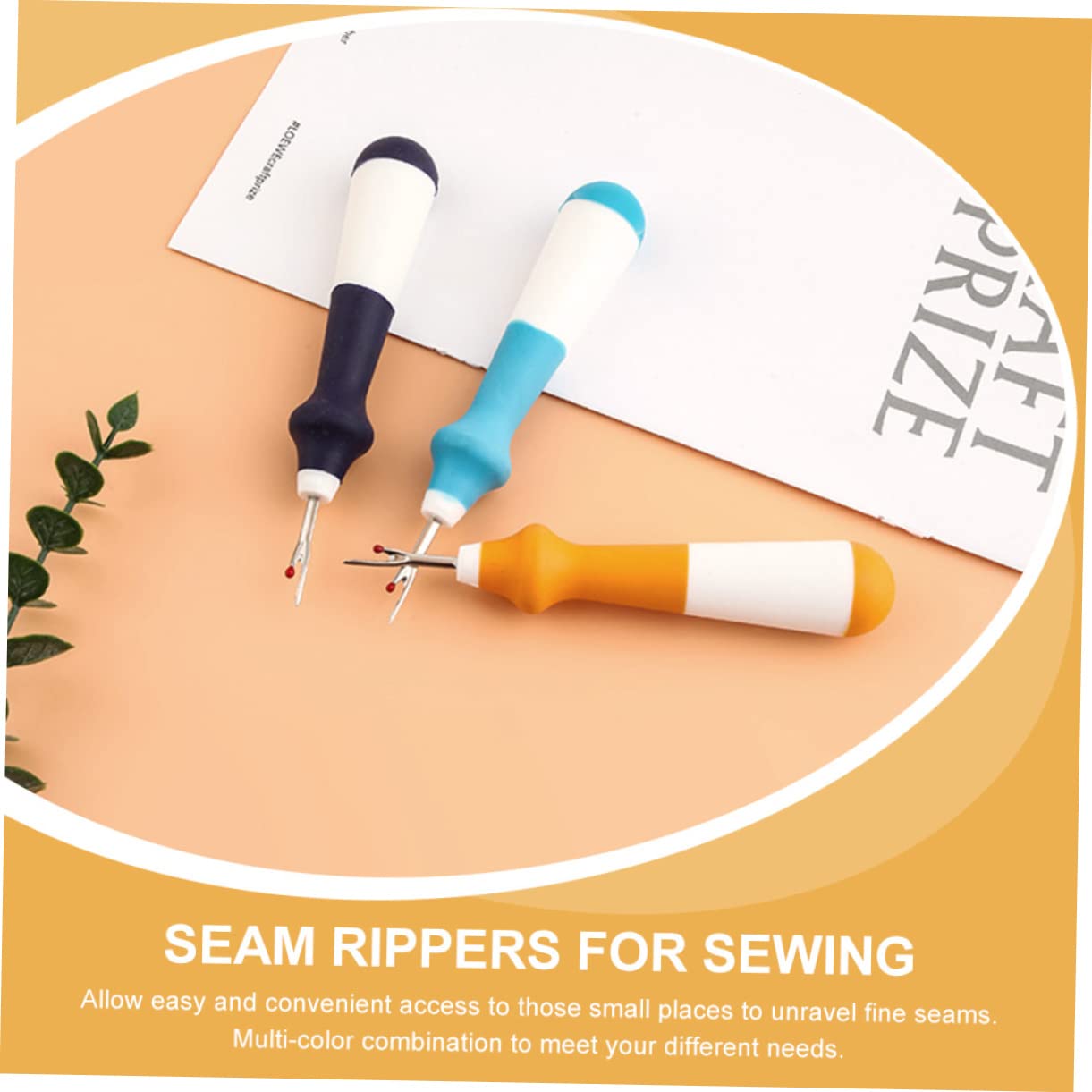 ARTIBETTER 2sets 4pcs Portable Heavy Duty Seam Rippers Ergonomic Sewing Tools for Home Use Durable Thread Trimming Accessories for Quick Unpicking Seams 4pcs*2