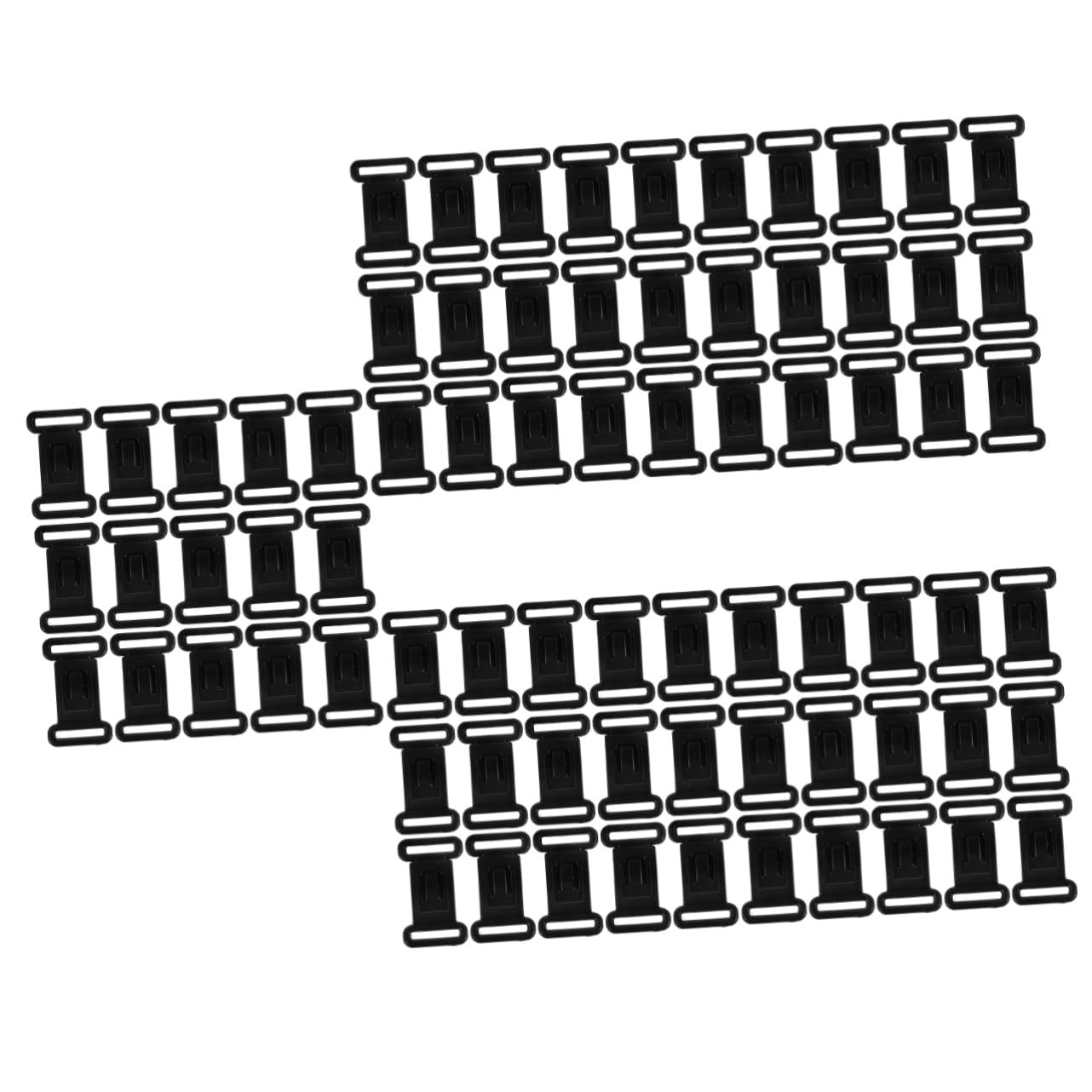 Artibetter 500 Sätze Unterwäsche-Knopf Haushalts-BH-Schnalle weibliche Versorgung Bequeme BH-Schnalle BH-Haken kompakter BH-Clip bequemer BH-Einsteller Harz Black