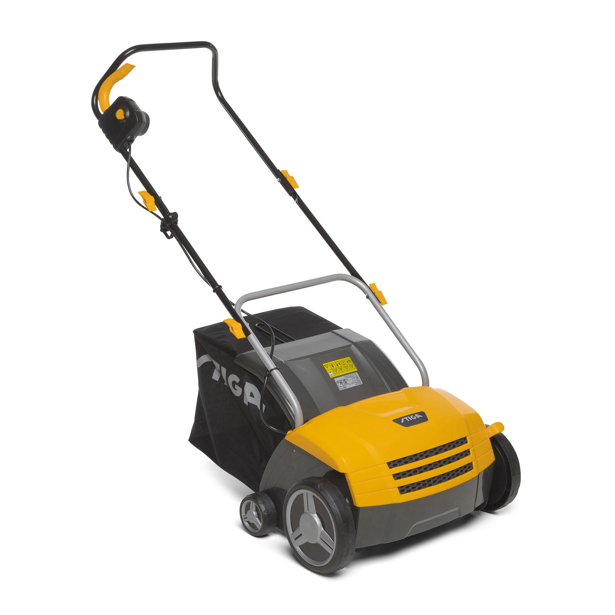 STIGA SV 213 E Scarificateur Électrique, 1300 W, 32 cm – 16 Lames/36 Ressorts Interchangeables, Bac 40 L – Pelouses