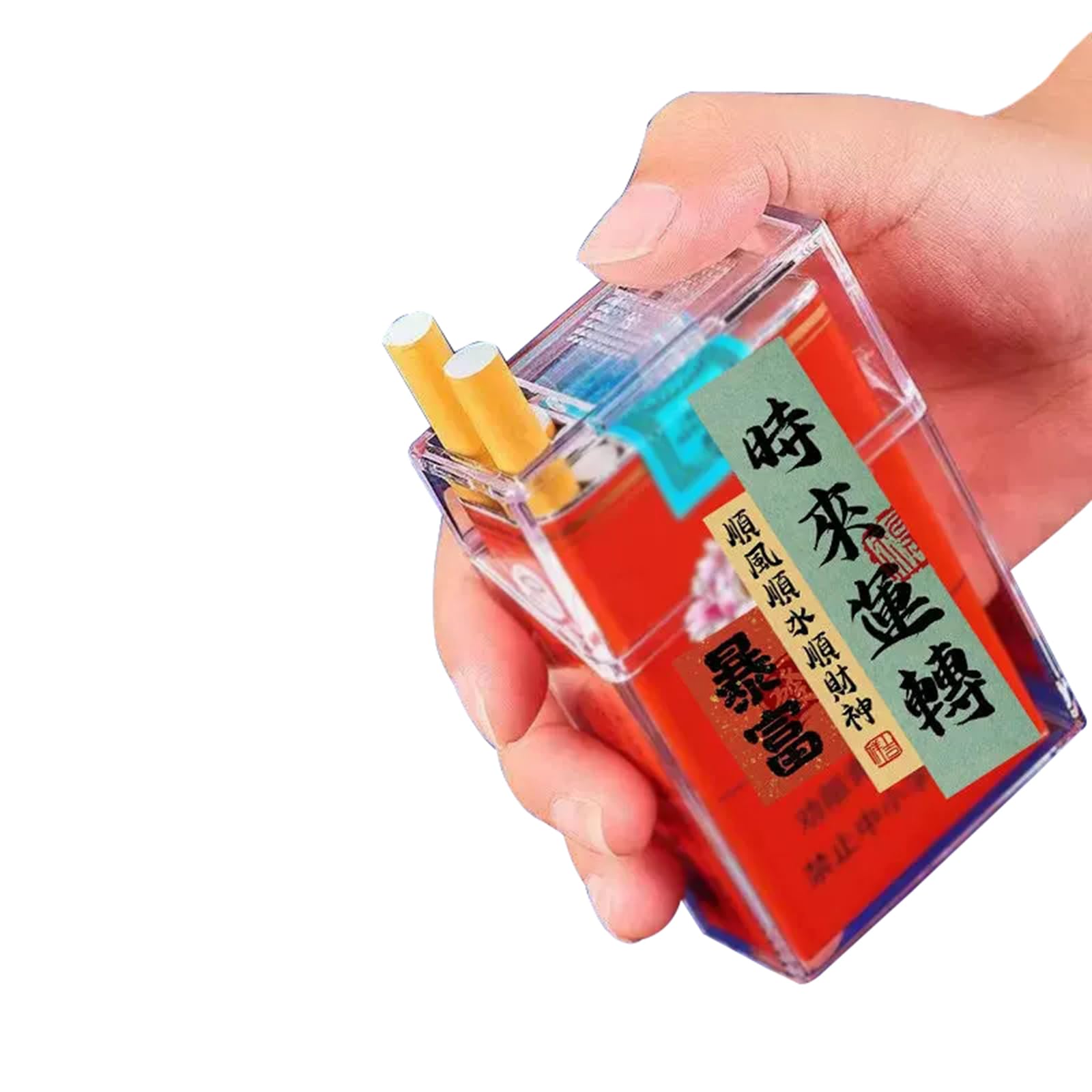 Lorxilar Cigarette Case Plastic Clear Cigarette Case for Women And Men Cigarette Box Portable for 20 Cigarettes,One Size,A