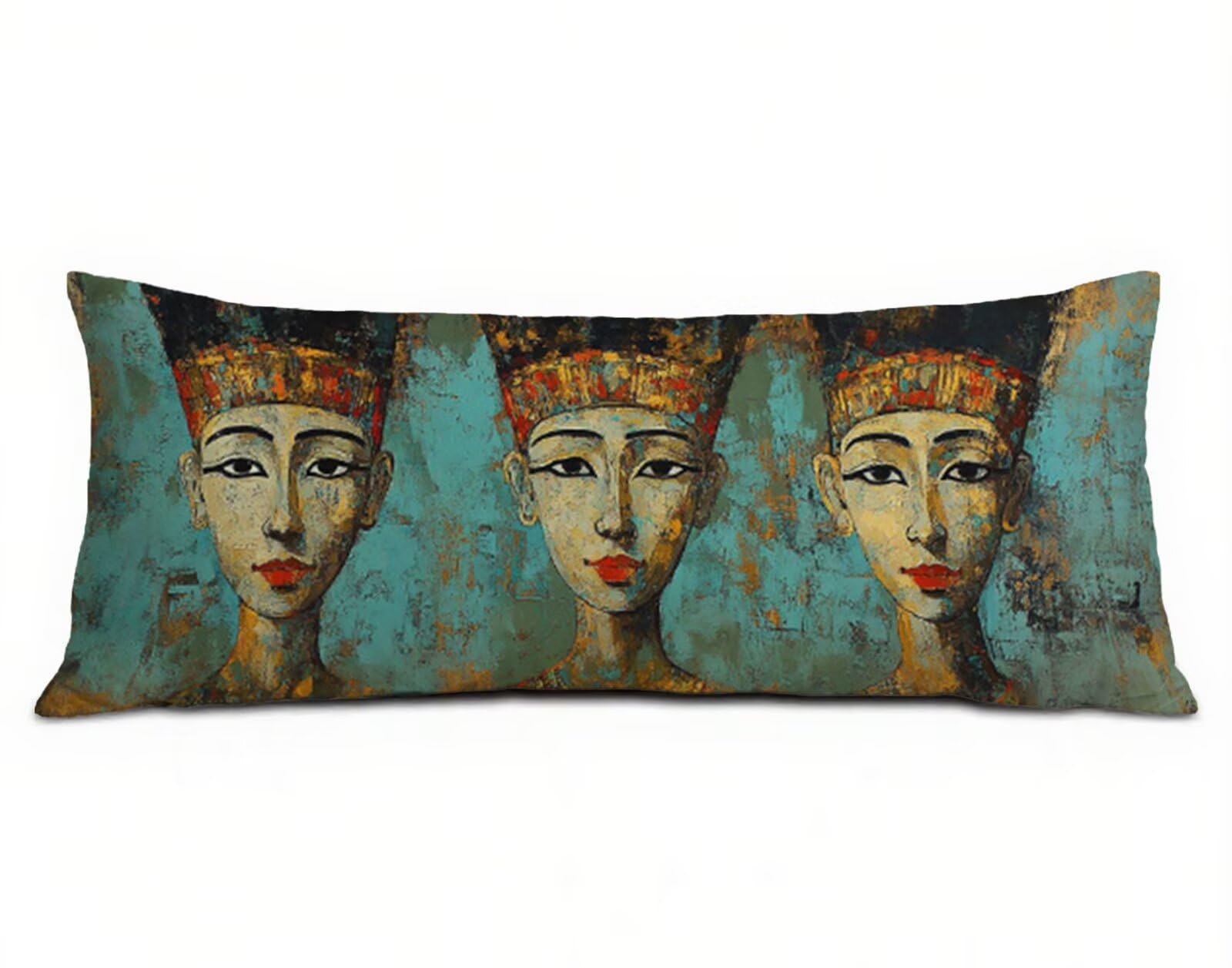 Faraon Egipski Poszewki na poduszki 60x180 cm Poszewka na poduszkę Mężczyzna Poduszki Łóżko Miękki Aksamit Poprawiają jakość snu, z niewidocznym zamkiem błyskawicznym Poszewka na poduszkę, Home Decor
