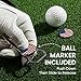 Amy Sport Premium Golf Divot Repair Tool Ball Markers with Belt Clip Value 3 Pack, 7-in-1 Tools Leather Grip Club Holder, Bottle Opener, Club Groove Cleaner, Putting Alignment Guide (Dark Gray-3 Pack)