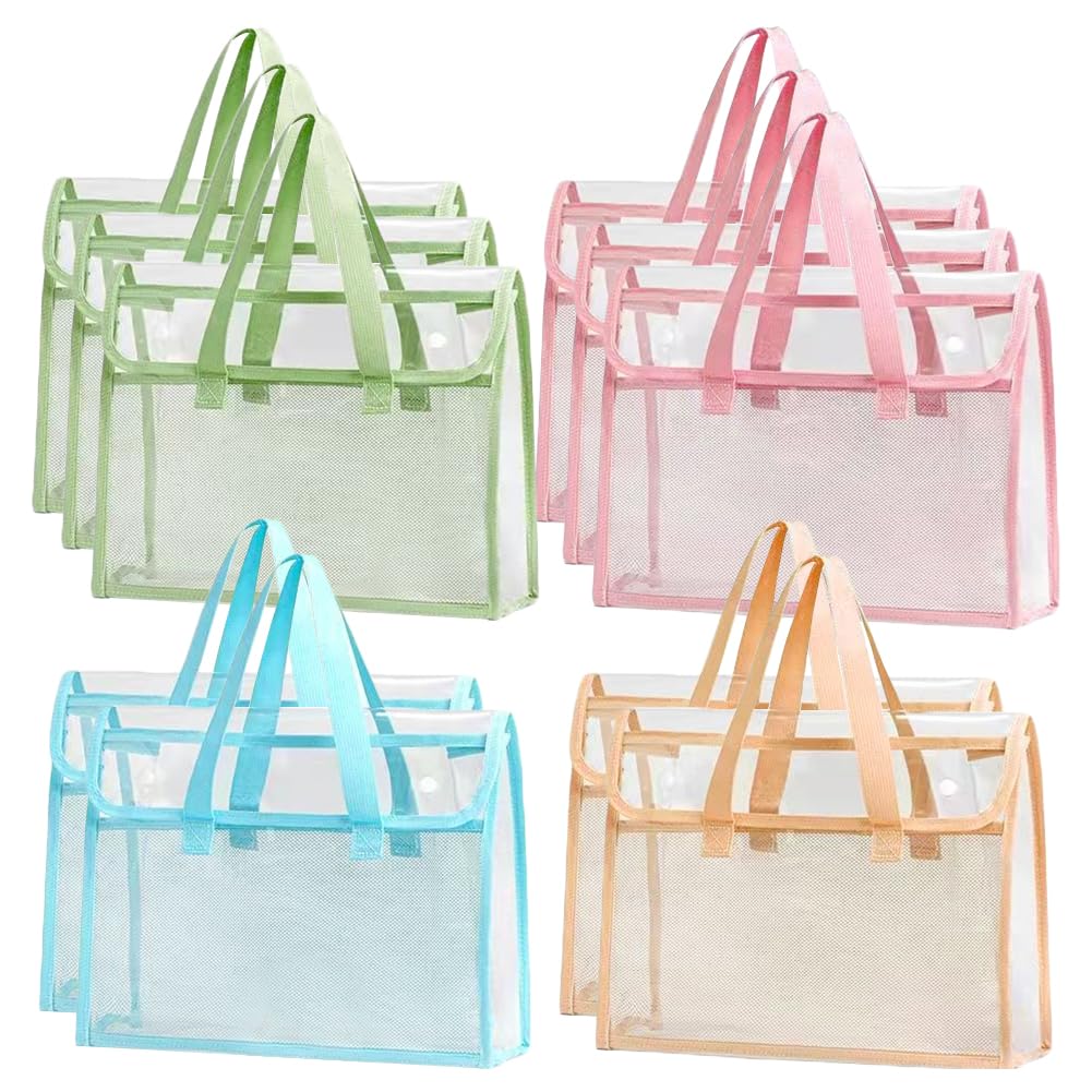 Lot de 10 sacs de projet pour couture, broderie et travaux