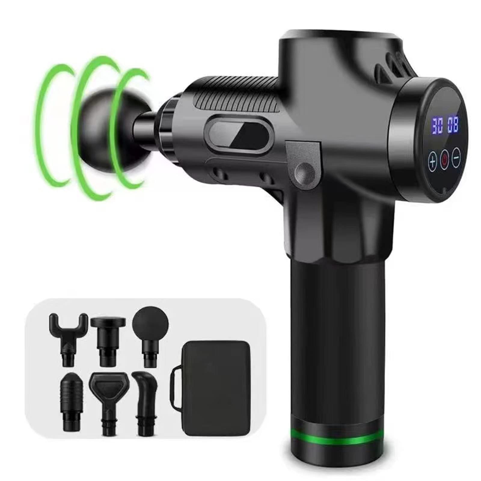Pistolet de Massage Musculaire,Pistolet Fascia Intelligent Relaxant Musculaire Masseur Électrique Profond Membrane de cou Portable Saisir Nouveau Masseur