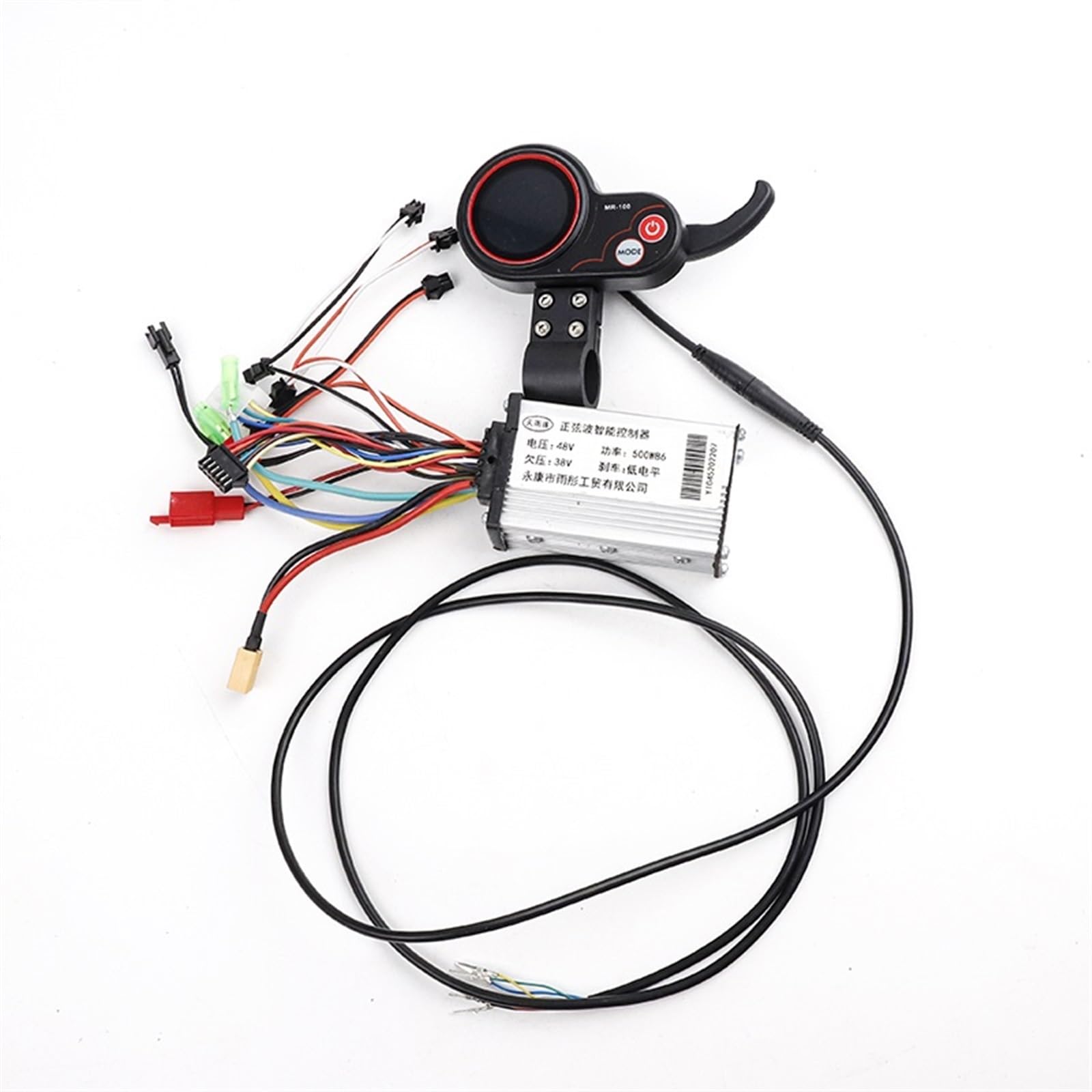 ZEPHYX Electric Scooter Brushless Intelligent Motor Controller 36V 48V 500W 6 Pins MR-100 Instrument Display, for Kugoo, M4 Scooter E-Scooter Dashboard(48v 1Set)