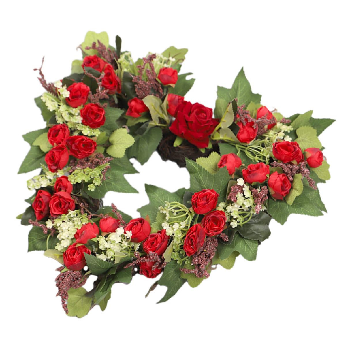 Ghirlanda Cuore Fiori Artificiali Decorazione Matrimonio e Feste Ghirlanda Da Appendere Elemento Di Design Classico Per Interni Ed Esterni Adatta e Occasioni Speciali