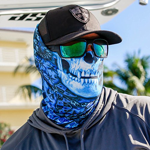 image for S A - UV Face Shield 5 Pack - Skull - Multipurpose Neck Gaiter, Balacl