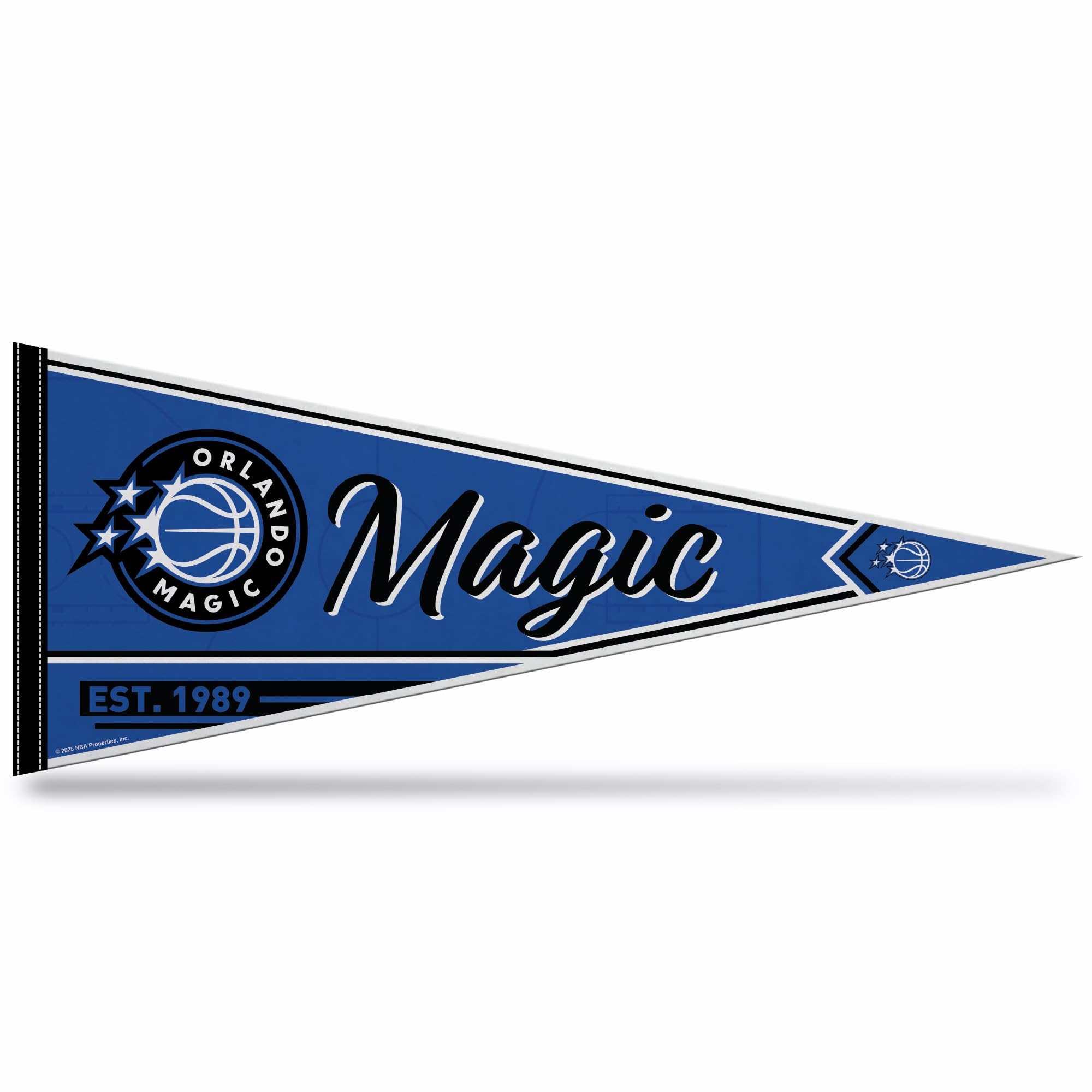 Rico Industries NBA Basketball 12" x 30" Felt Wall Décor Pennant - Great for Home/Bed Room/Man Cave Décor