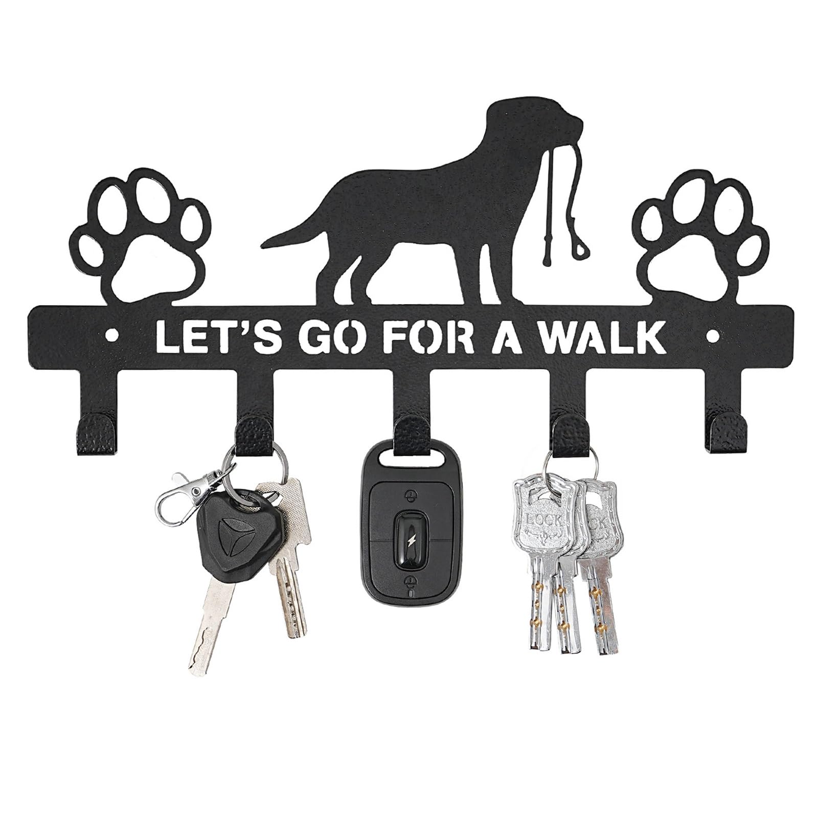 CMANLNYK Dog Key Holder for Wall - Indoor and Outdoor Key Hooks Wall Mounted, Creative Iron Art Dog Lead Hook, Multifunctional Storage House Accessories for Home, Key, Bag, Clothing Storage Rack