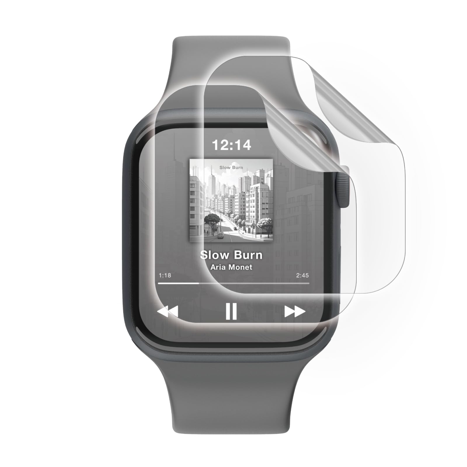 Amazon.co.jp: エレコム Apple Watch 画面保護 フィルム 2枚入り 44mm