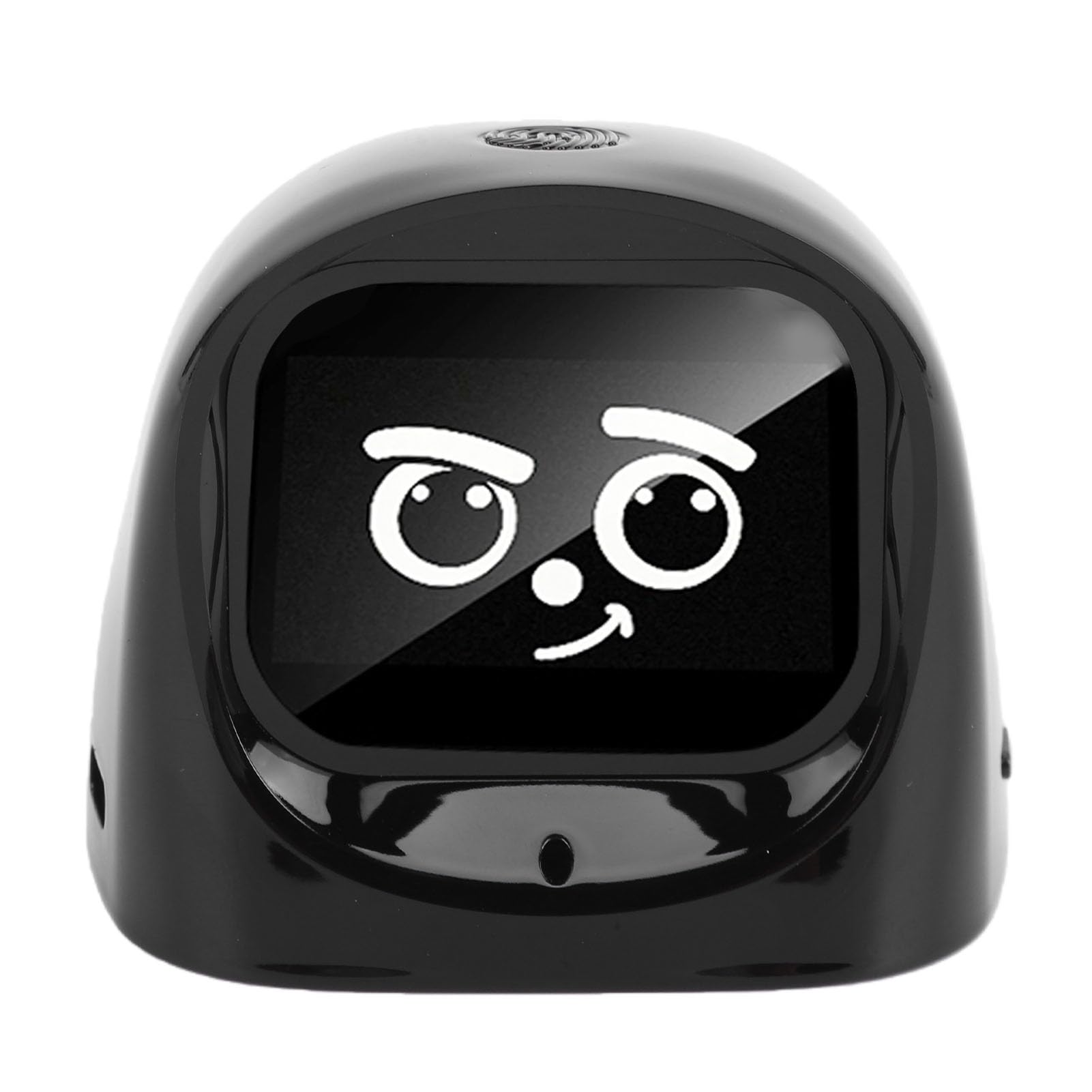 Fabater Compañero de IA, Compañero de Robot de Escritorio, Pantalla de Tablero de Robot Interactivo con Expresiones y Efectos de Sonido, Decoración Interior del Automóvil (Black)