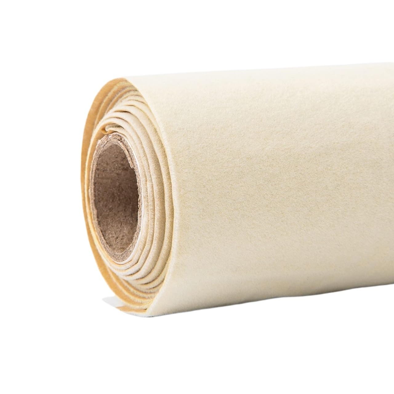 Self Adhesive Velvet Flock Roll Flocking Liner for for Jewelry Drawer Art Crafts DIY Project(Beige)