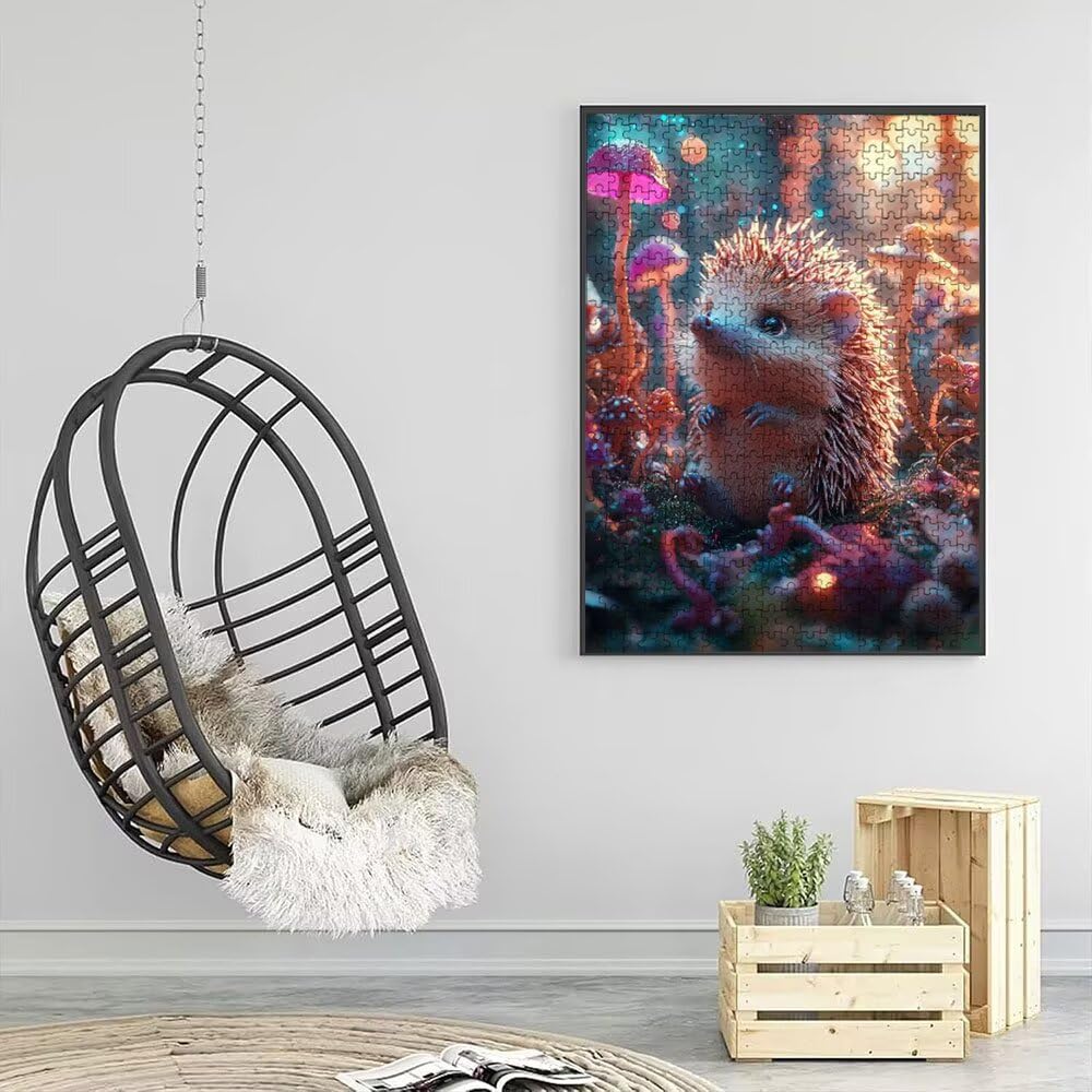 Puzzle 4000 sztuk, Grzyby Erico 3D Puzzle dla dorosłych wymagające, artystyczne puzzle edukacyjne, zabawne i stymulujące dekoracyjne puzzle dla rodziny, prezent i dekoracja ścian DX0YL6-709